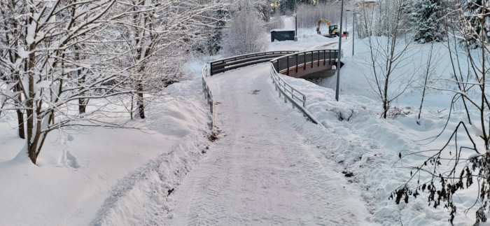 Rusakontien uusi kevyenliikenteen silta 2022