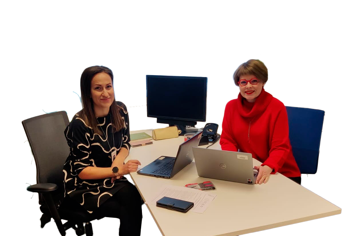 Henriikka Karjalainen ja Kirsi Sillanpää
